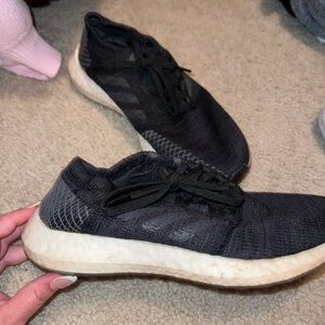 adidas Black and White Athletic Shoes